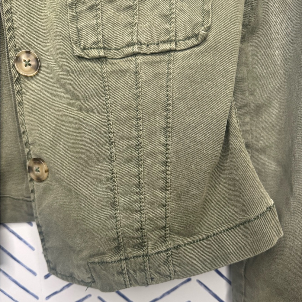 PAIGE Pacey Jacket Military Jacket Size Small Olive Green - Picture 11 of 14